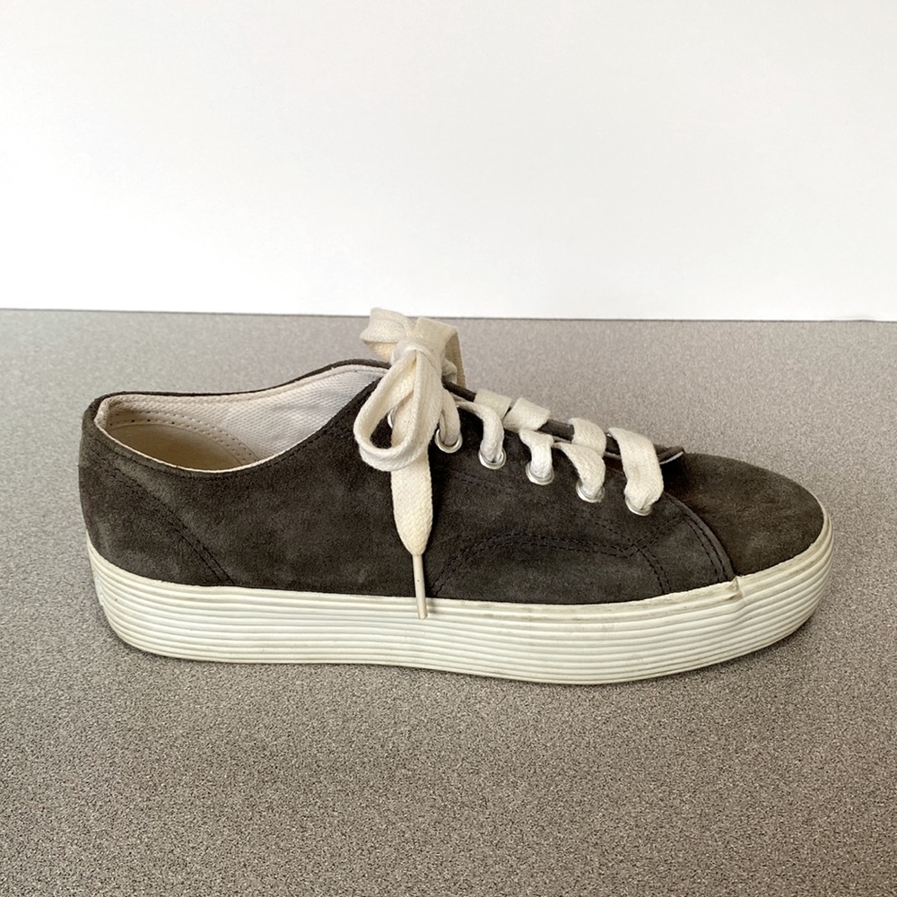 NINE WEST Grey Faux Suede Platform Sneakers!!!  Size 7.5